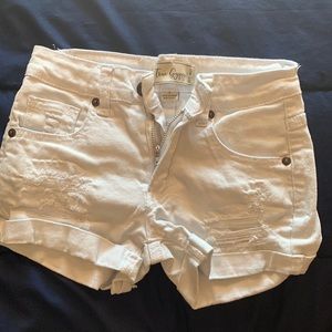 Off white jeans shorts